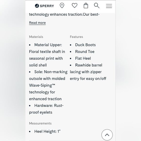 Sperry Saltwater Leather Womans Duck Boot, Size 8 - Picture 3 of 12
